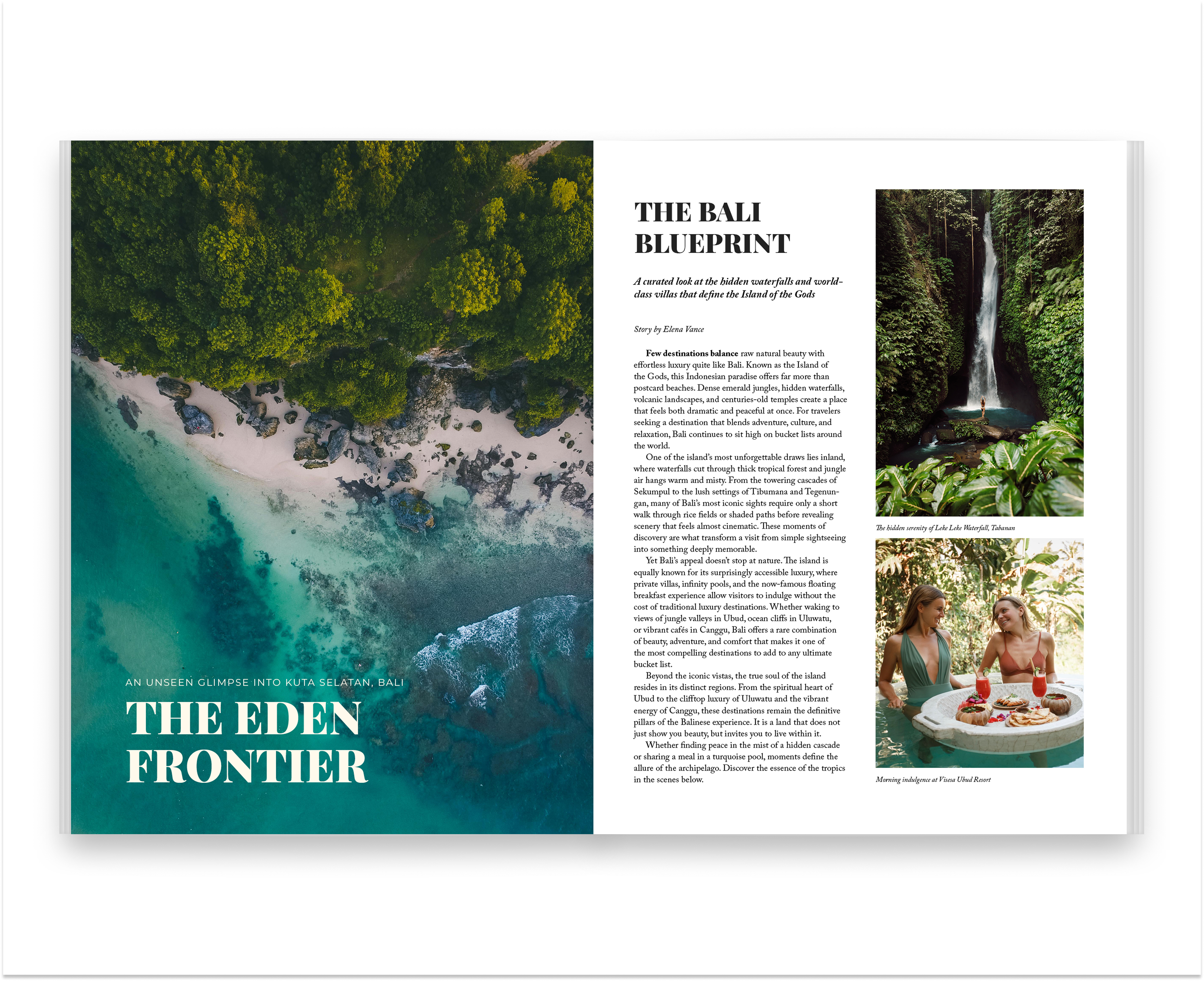 Voyage Magazine editorial mockup